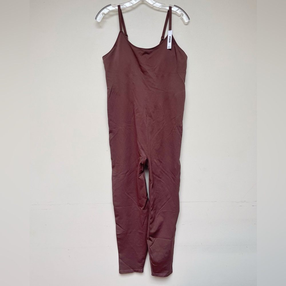 NWT Women's Pink Victoria Secret Seamless Workout Onesie Bodysuit | Size XXL